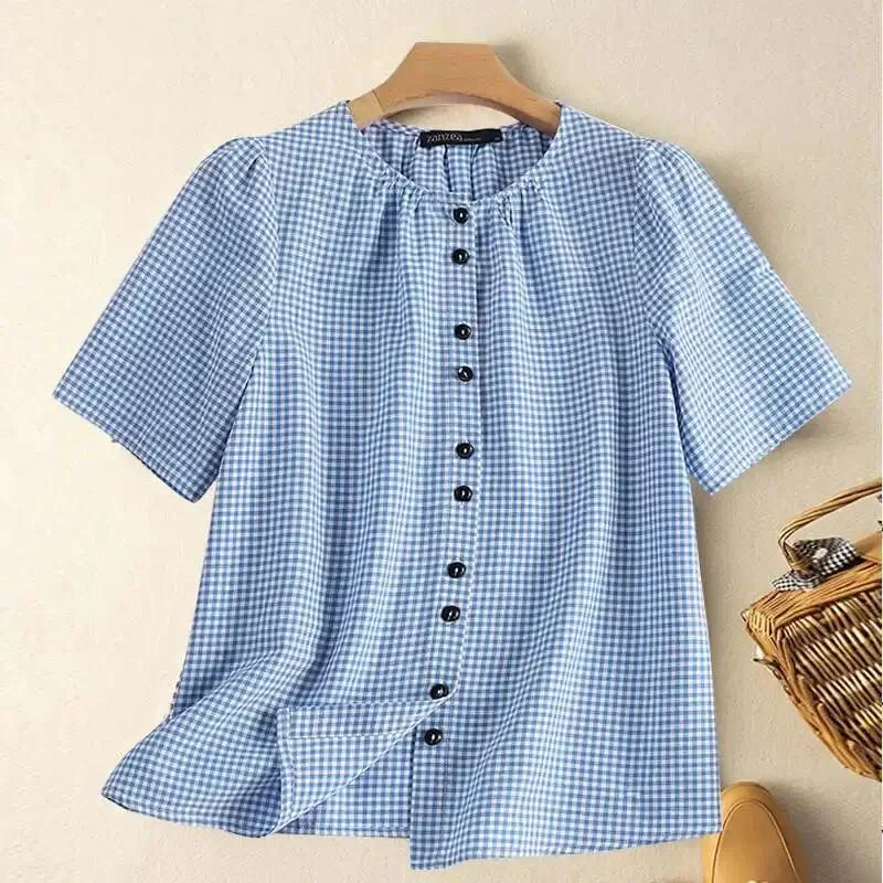 Blusa Feminina Xadrez