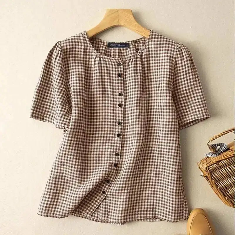 Blusa Feminina Xadrez