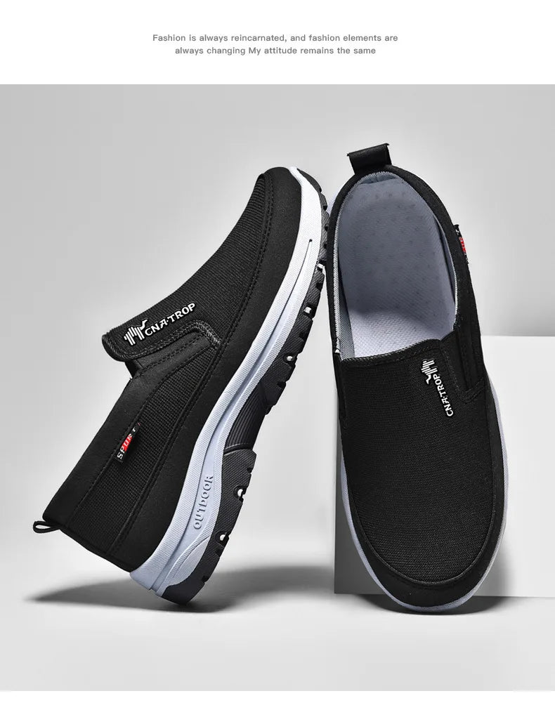 Sapatos masculinos confortáveis, tênis ortopédico de malha  respirável
