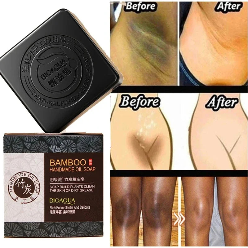 sabão de Bambu carvão vegetal, limpeza profunda